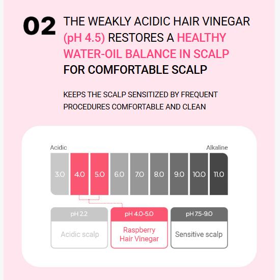 Apieu Raspberry Hair Vinegar 200ml (3 Options)