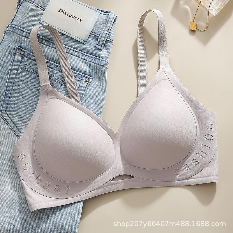 Big breasts show small underwear, women's secondary breasts are anti-sagging, thin breasts are gathered, bras, letter bras.