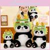 Panda Hat Dragon Plush Toy Animal Stuffed Doll Kids Gift Decoration Bedroom