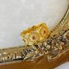 Luxury 9999 24K Real Gold Diamond Rose Ring Handmade Diamond Zircon Ring Pair Ring Jewelry