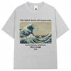 Japonský umělecký styl Velká vlna u Kanagawy Hokusai Trička Muži Ženy 90. léta Vintage Manga Trička Oversized Bavlněné Tričko Dárky