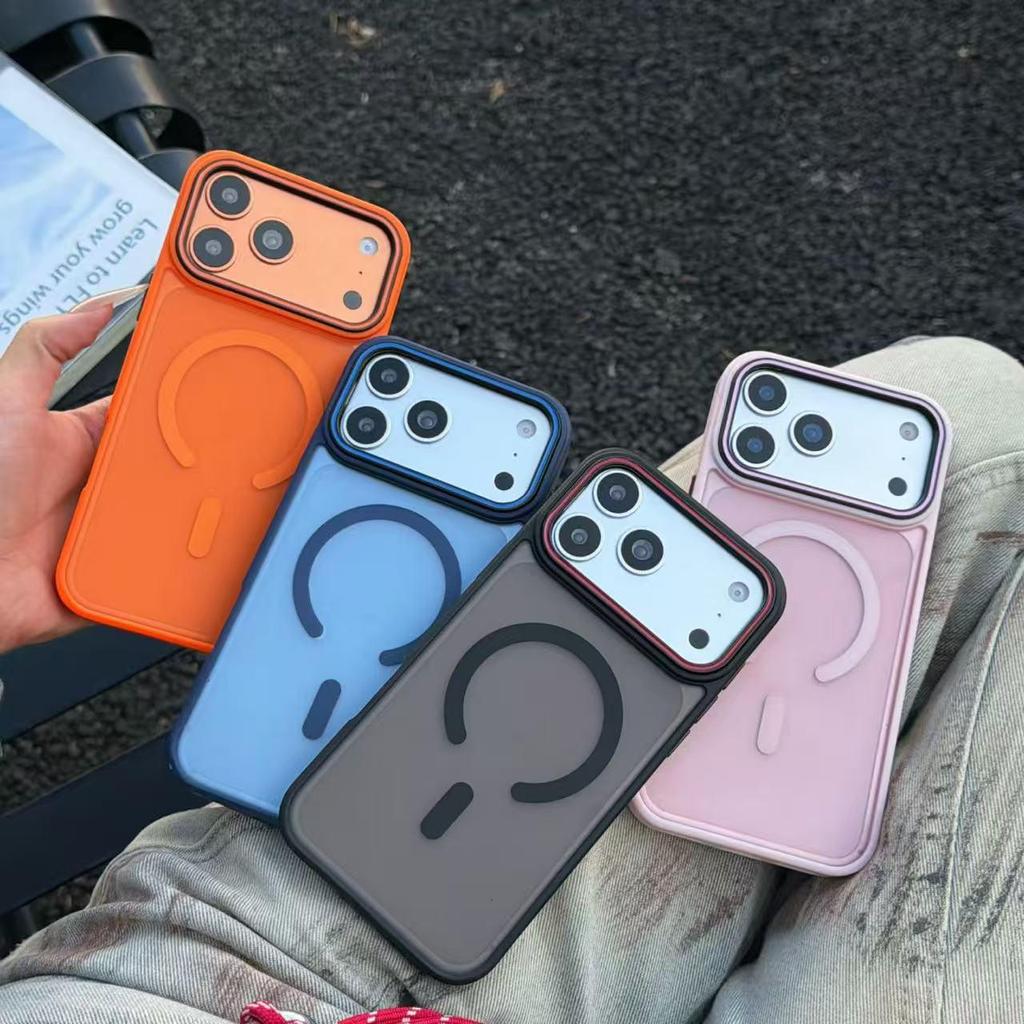 iPhone 17 Pro Max Skin-Feel Magnetic Anti-Slip Texture Frosted Anti-Drop Protective Case