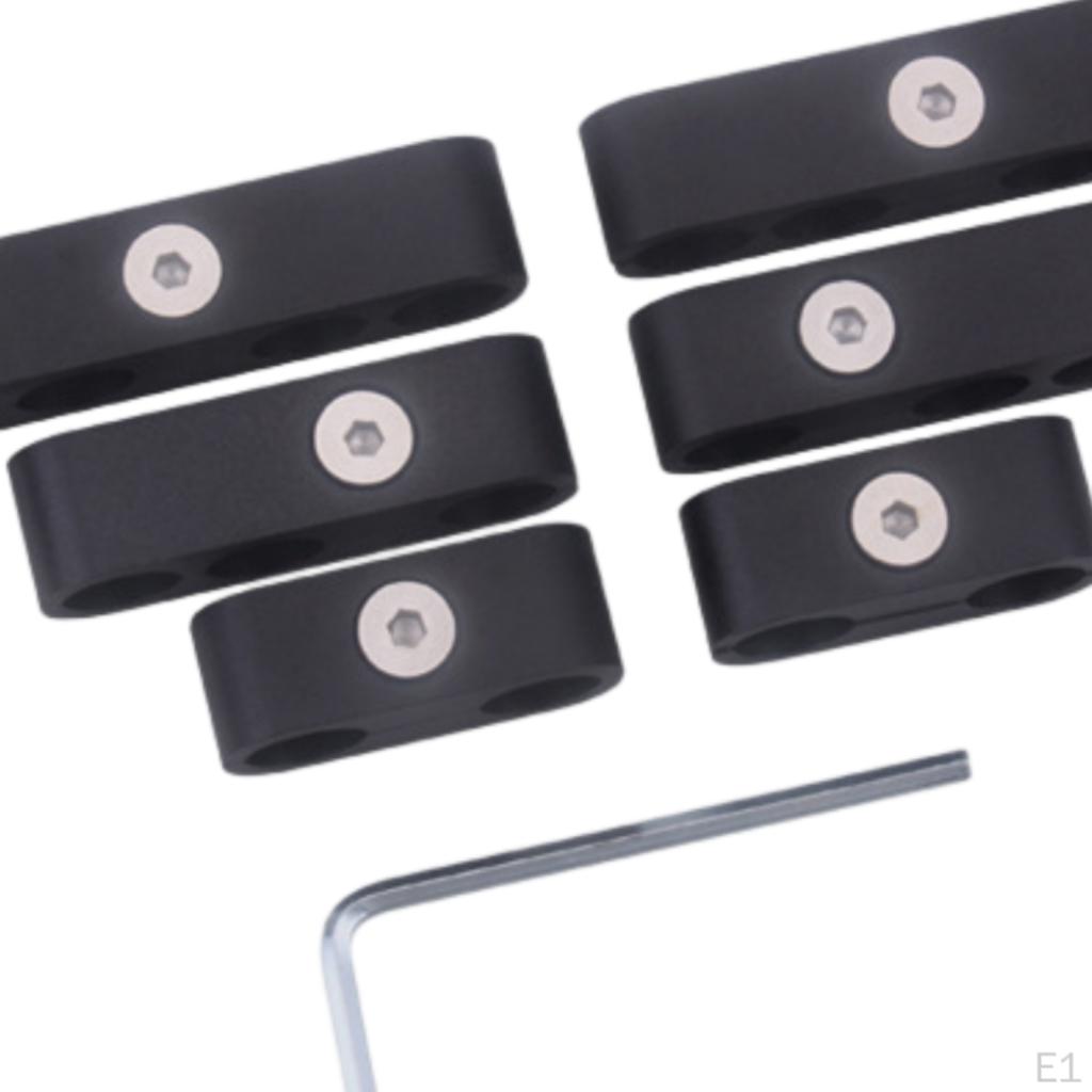 6x Engine Spark Plug Wire Separators Dividers Looms Easy to Install Accessories Durable High