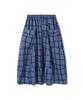 Lense Pumpkin Banding Skirt Blue Check