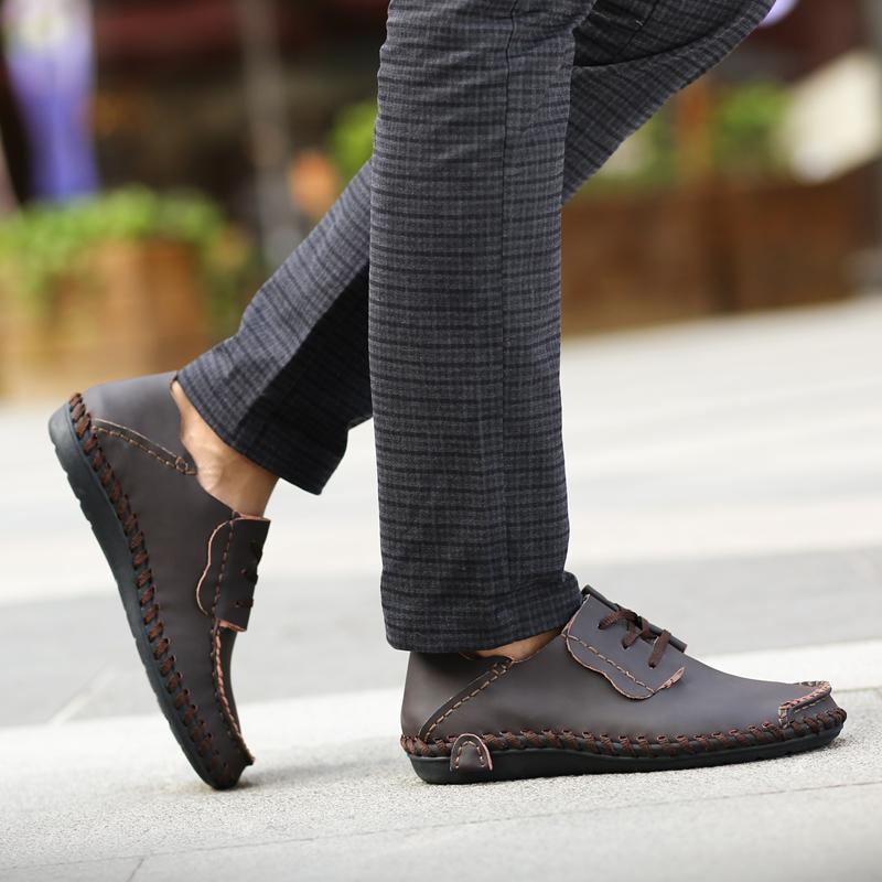 Pantofi de afaceri casual pentru bărbați Pantofi de rochie din piele naturală