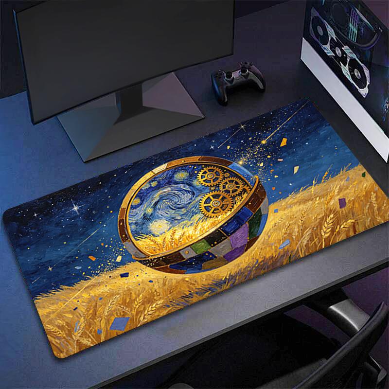 Mouse Pad Abstract Oil Painting Professional ESports Gamers Speed Pc Gaming Rubber Keyboard Notbook Desk Mat Mousepad