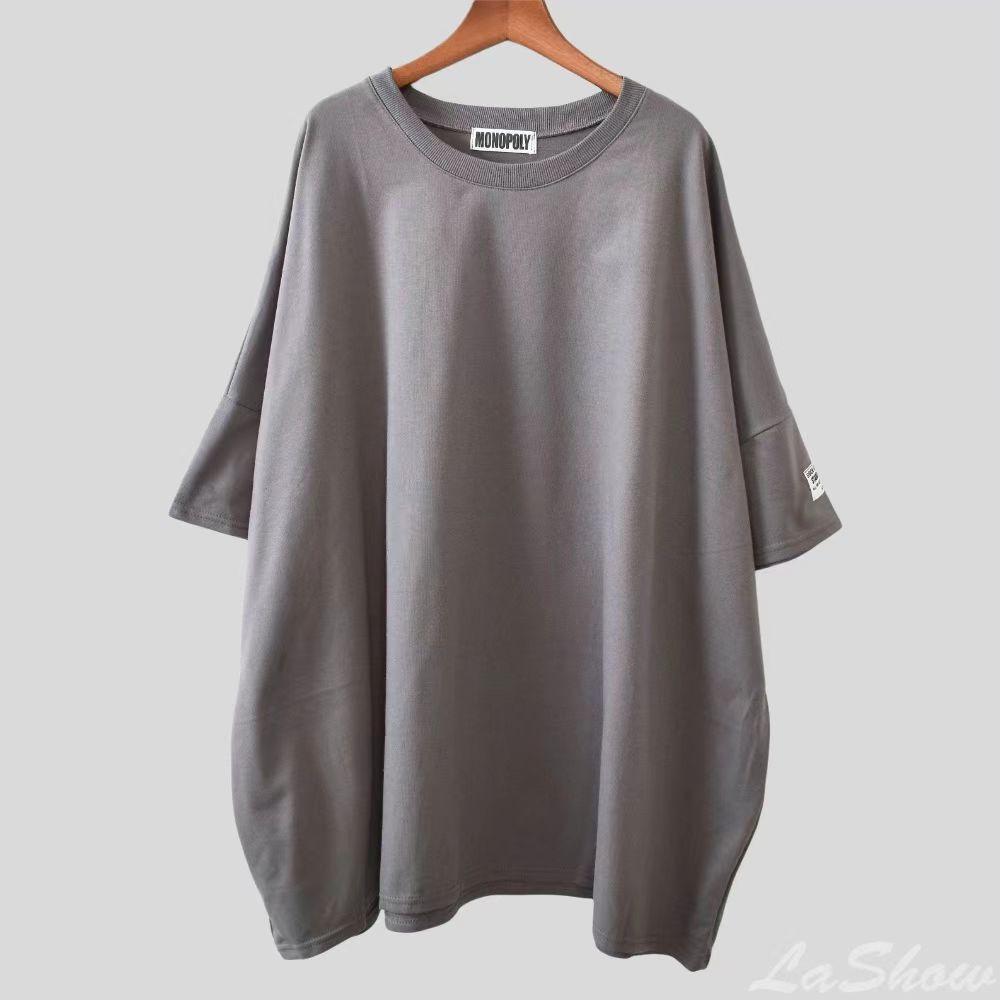 2023 Oversized Mid-Length Women's T-Shirt - Short Sleeve, Loose Fit, European Style