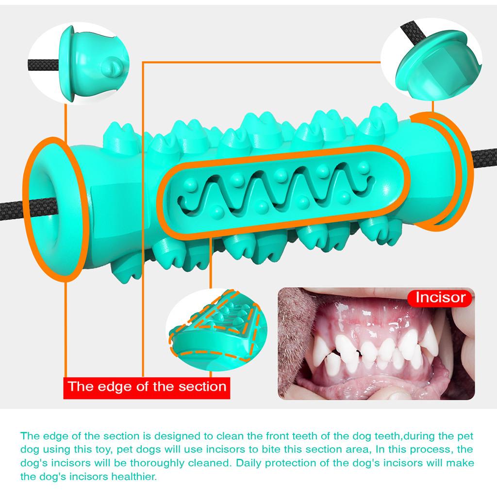 Drawstring Dog Molar BiteToy Pet Rope Ball Stick Chew Toys Training Tool Support