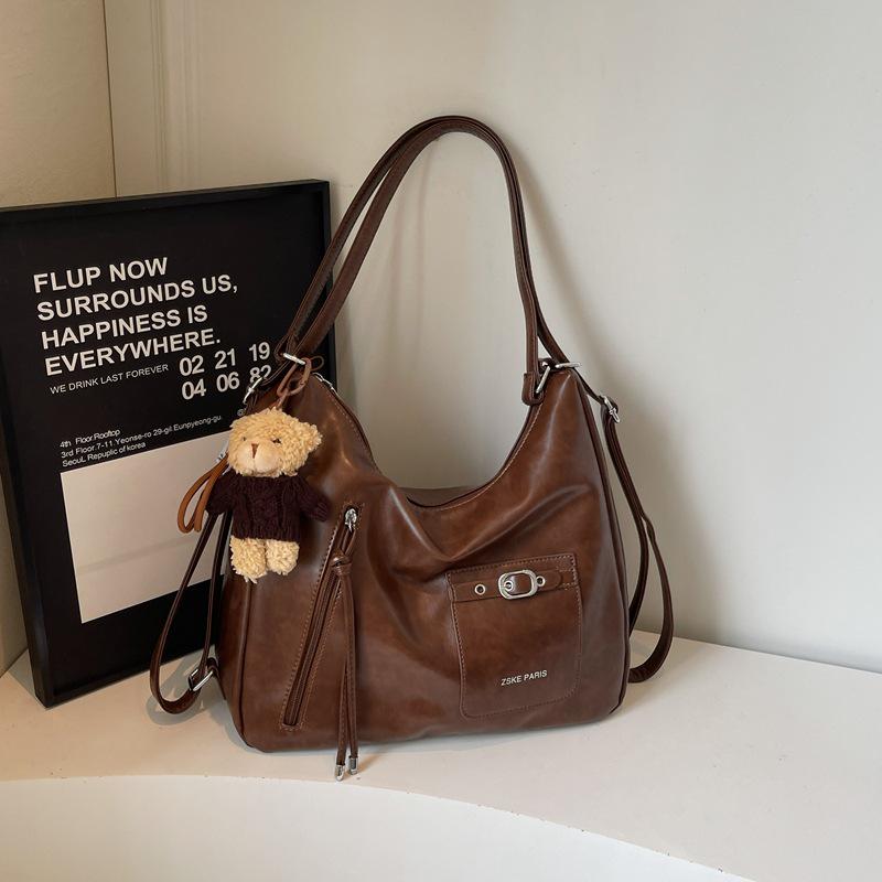 Women's Large Capacity Versatile Tote & Shoulder Bag for Casual Outdoor Commuting