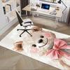 Cute Bear Theme Chair Mat: Cute Teddy Bear Office Carpet Large Size, Home Decor, Sofa Rug, Gift for Office and Living Room
