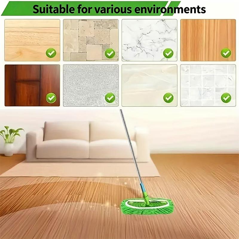 Microfiber Mop Replacement Pads With Washable Reusable Design And Strong Water Absorption For Home Kitchen Office Floor Cleaning