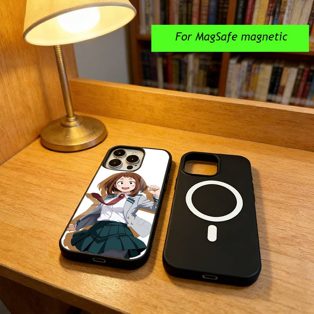 Anime My Hero Academia Phone Case For iPhone17,16,15,14,13,12,11 Plus,Pro Magnetic For Magsafe Wireless Charging