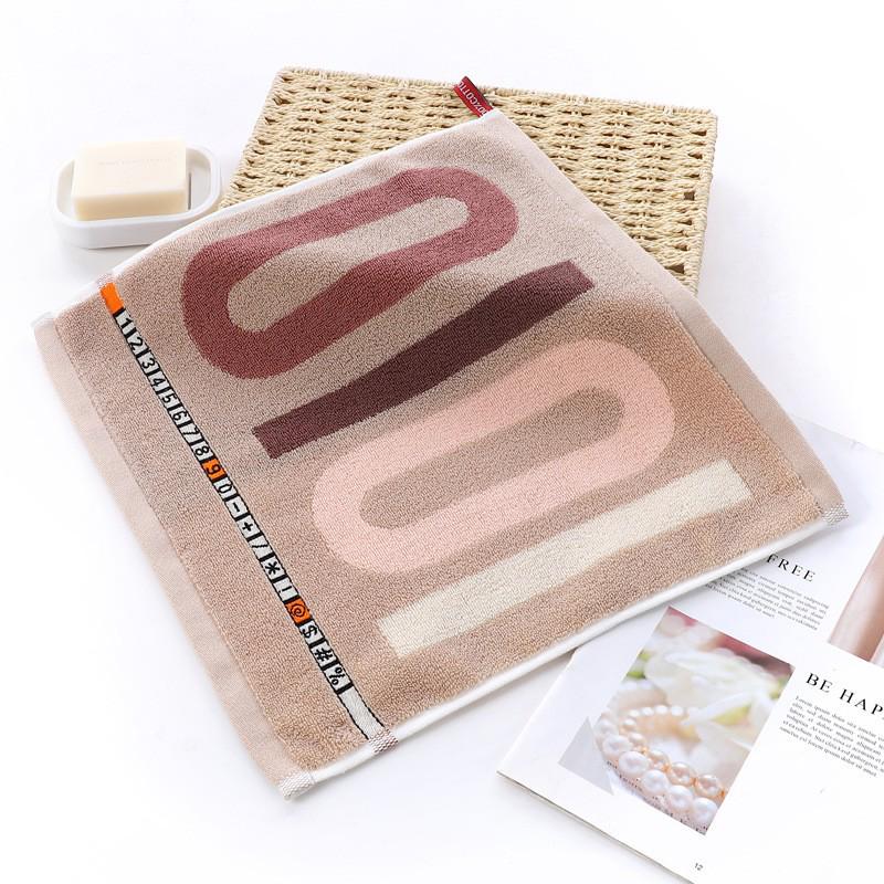 Cartoon Puppy Bear Quick-Drying Jacquard Hand Towel, 100% Cotton, 25x25 cm.