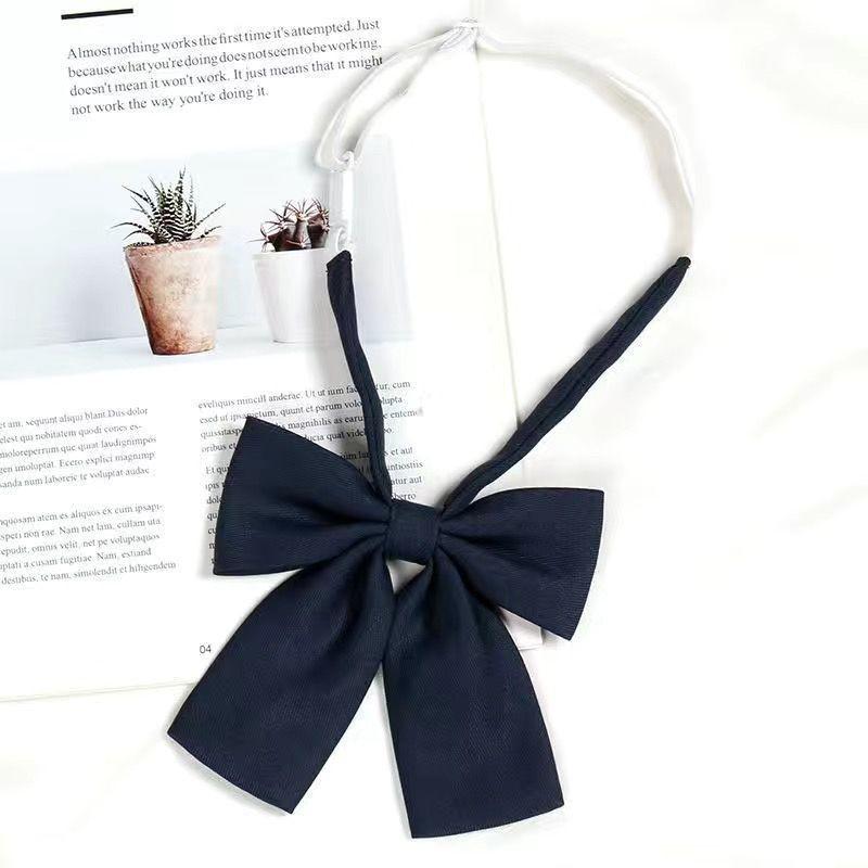 Japanese School Uniform Bow Tie For Girls Polyester Accessory With Elegant Design For Students