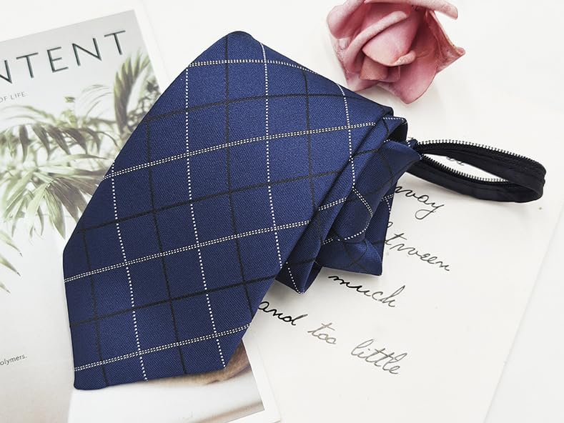 [Tubbi] One-touch Necktie - Easy-to-use Necktie Set of 4, 7cm, 10-second application, Washable, Suitable for Business, Casual, and Job Hunting