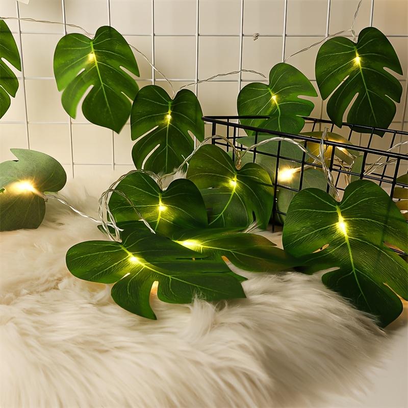 

Realistic Monstera Leaf String Lights /Outdoor Fake Plant Lights with, Green Foliage for party, Wedding, Decor (No) Low-Maintenance Botanical 59.06inch