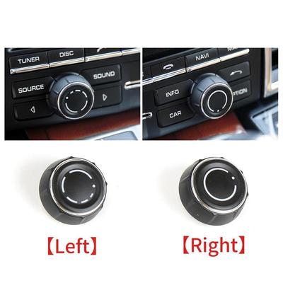911718918 Auto Mittelkonsole Audio Lautstärkeregler Abdeckung CD Steuer Schalter Knopf Für Cayenne Panamera Macan Boxster 2011-2017