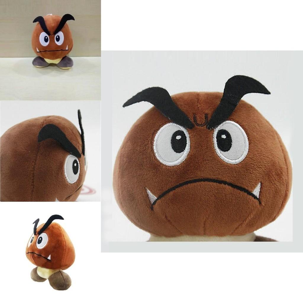 Cute 6'' Super Mario Bros. Sad Goomba Stuffed Plush Doll Ideal For Gifts And Play