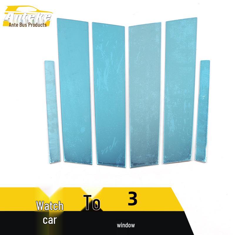 Qoros 3 Window Trim: Scratch-Resistant Stainless Steel Stickers for Glass Protection & Decoration