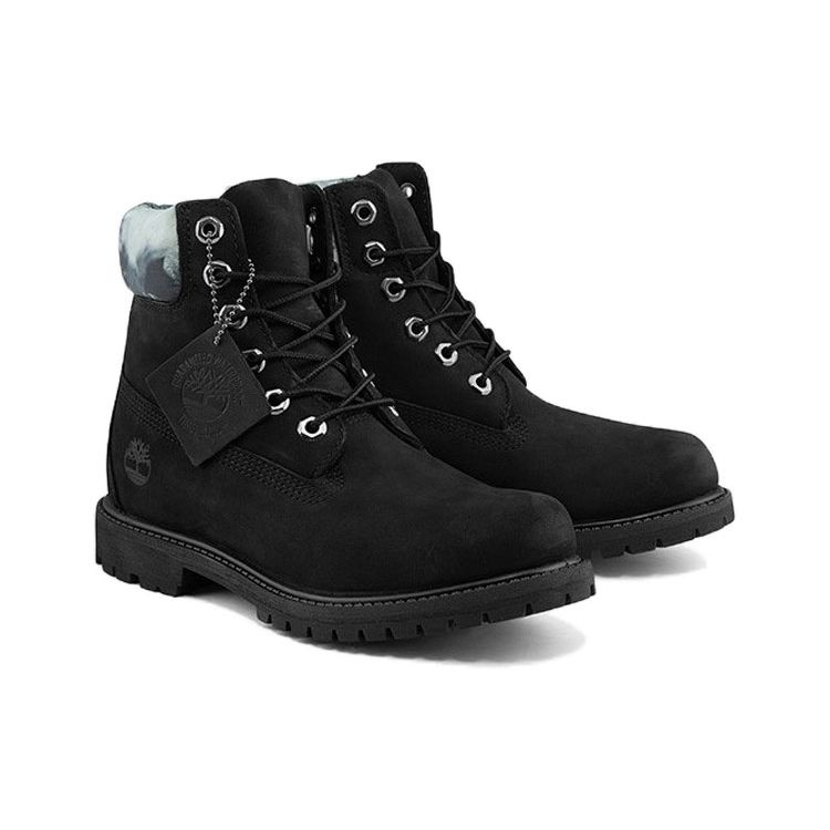 Timberland Strapazierfähige Wasserdichte Wadenhohe Arbeitsstiefel Damenstiefel Schwarz A2ESH