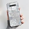 For LG Q61 LM-Q630N Slim Black Soft Silicone Case Luxury Fashion Flower Butterfly Painted Cover for LG K61 Q61 Q 61 Phone Casing