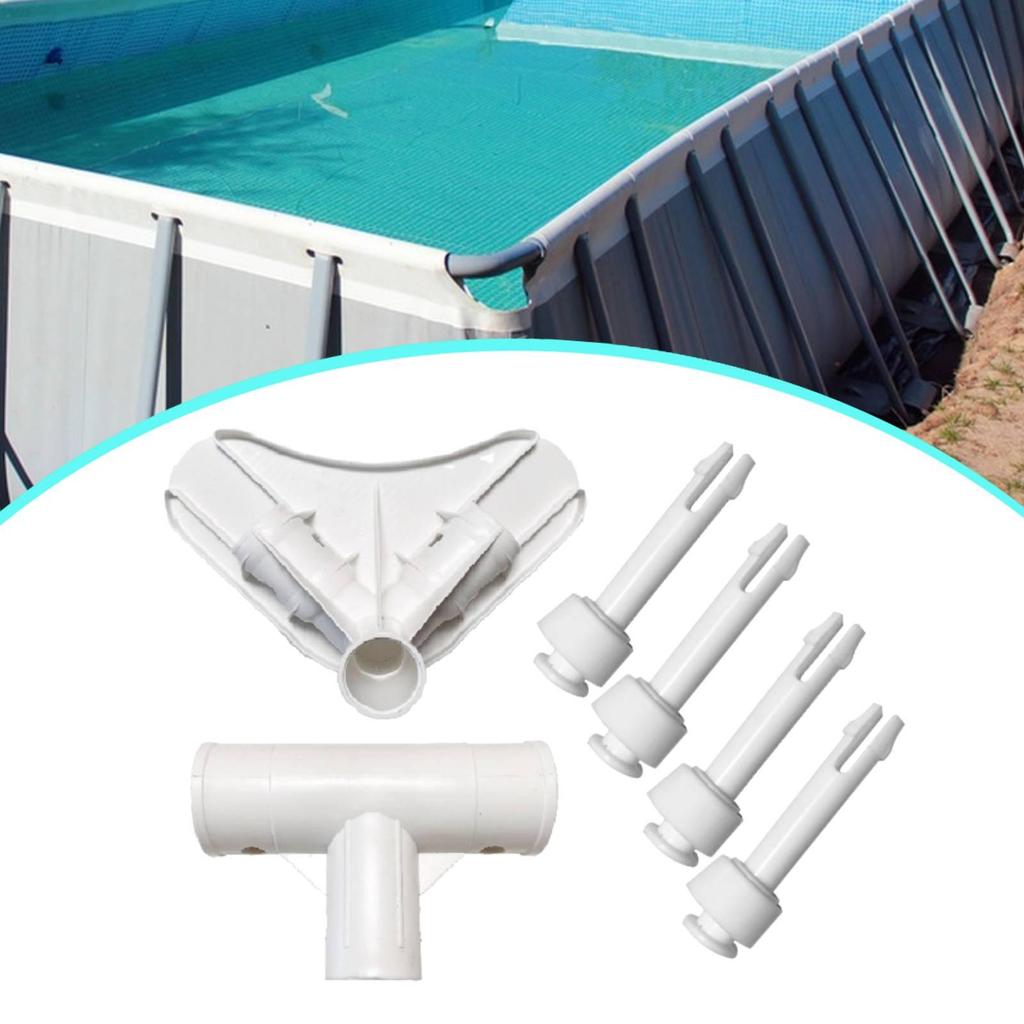 Home Pool Frame Parts Corner Support Easy to Install Sturdy Construction Adapter Fittings