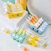 Safe Silicone Ice Lolly Maker With Detachable Stick Creative 6 Compartments Popsicles Tray Ice Cream Making Molds