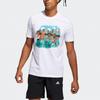 Adidas Casual Basketball Sports Breathable Short Sleeve T-Shirt Men Tops White H43988