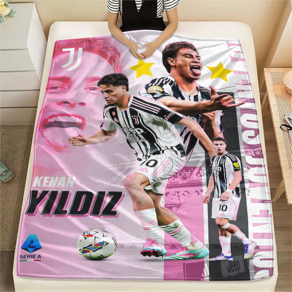 Juventus Team Print FlAannel Blanket, High Quality Comfortable for All Seasons, Home Decor, Warmth and Comfort