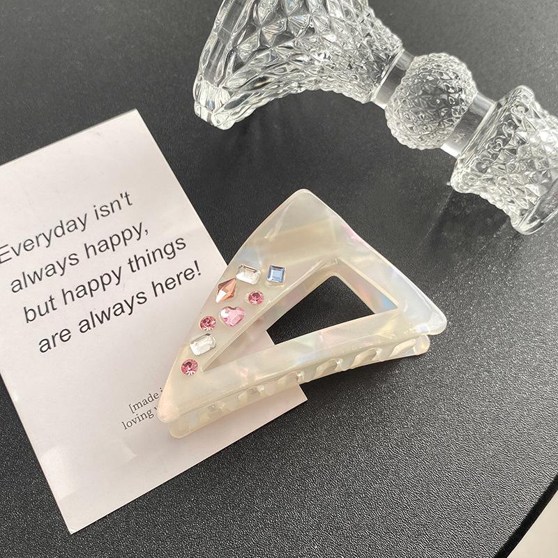 

Осенние ацетатные модные заколки-крабы для волос элегантных форм для трендовых женских причесок Triangle Clip