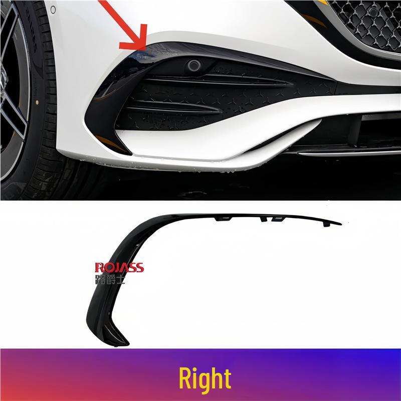 Designed for the New Mercedes-Benz E-Class: Front Bumper Black Crescent and Wind Knife for E260, E300L, E350eL Sport Version W214.