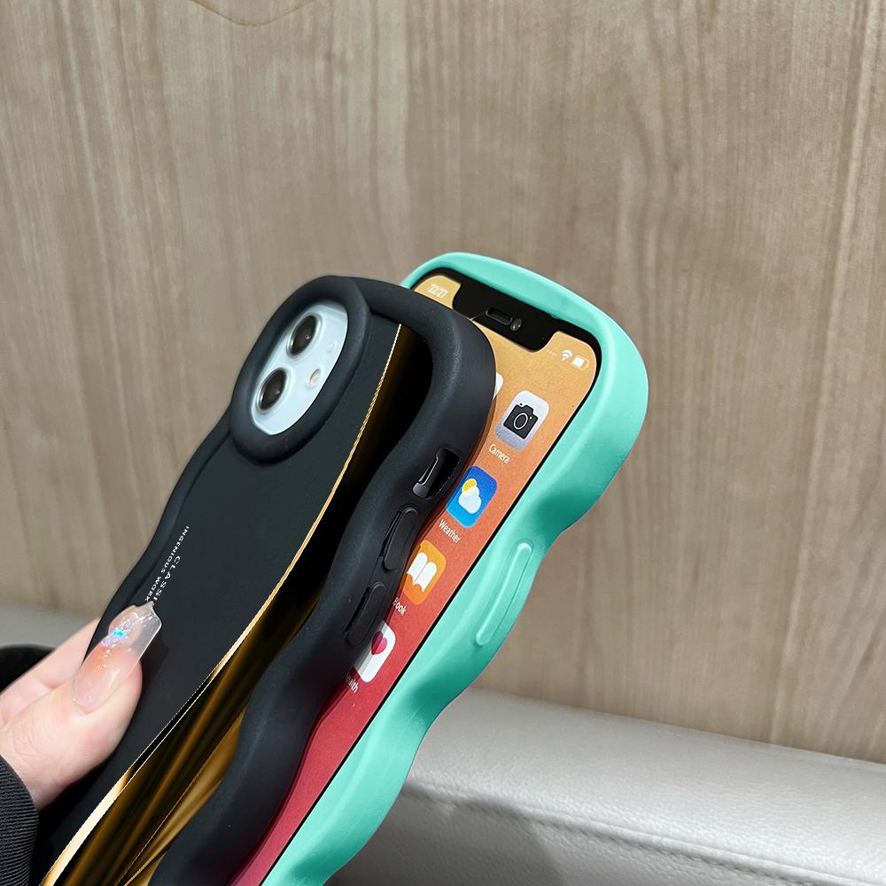 Modische, weiche Telefonabdeckung für Samsung Galaxy A52 A73 A12 S24 Ultra 5G S23 S22 S21 S20 FE Wave Edge Stoßfeste Schutzhülle aus Gummi