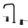 Basin Faucet Brass Rose Gold Bathroom Faucet Widespread Bathroom Sink Faucets 3 Hole Double Handle Hot And Cold Water Tap