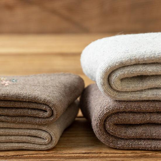 Herren Wollmischsocken Dehnbare Verdickte Freizeitsocken mit Elastischen Bündchen Warme Winterstiefelsocken für Arbeit Wandern Tägliche Erledigungen