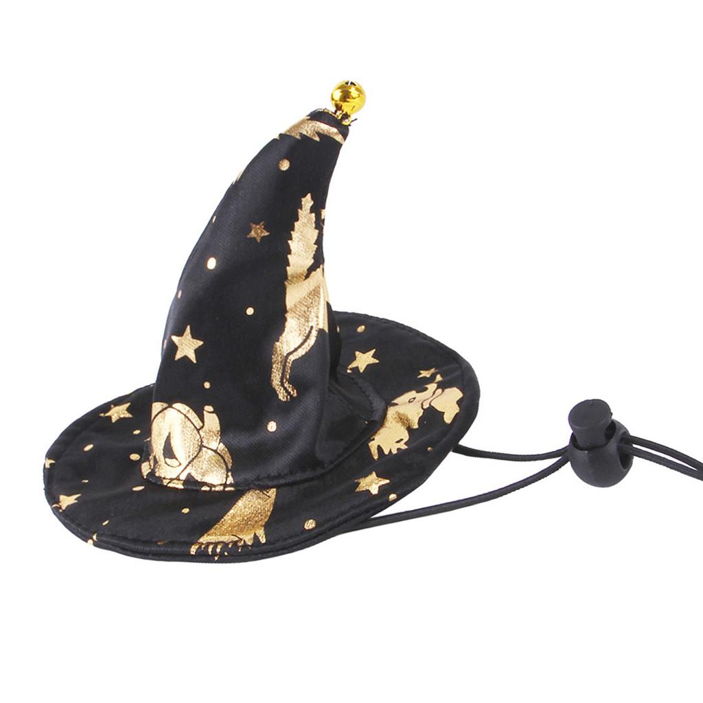 Pet Costume Hat Funny Star Print Witch Cloak Party Cosplay Dress Cosplay Accessories Pet Halloween Supplies