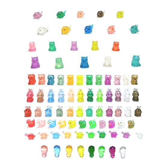 

Миниатюрные фигурки животных, светящиеся в темноте, таинственные игрушки-сюрпризы, светящиеся фигурки фермы и океана, милый смоляной декор для DIY-поделок и сказочных садов 20PCS