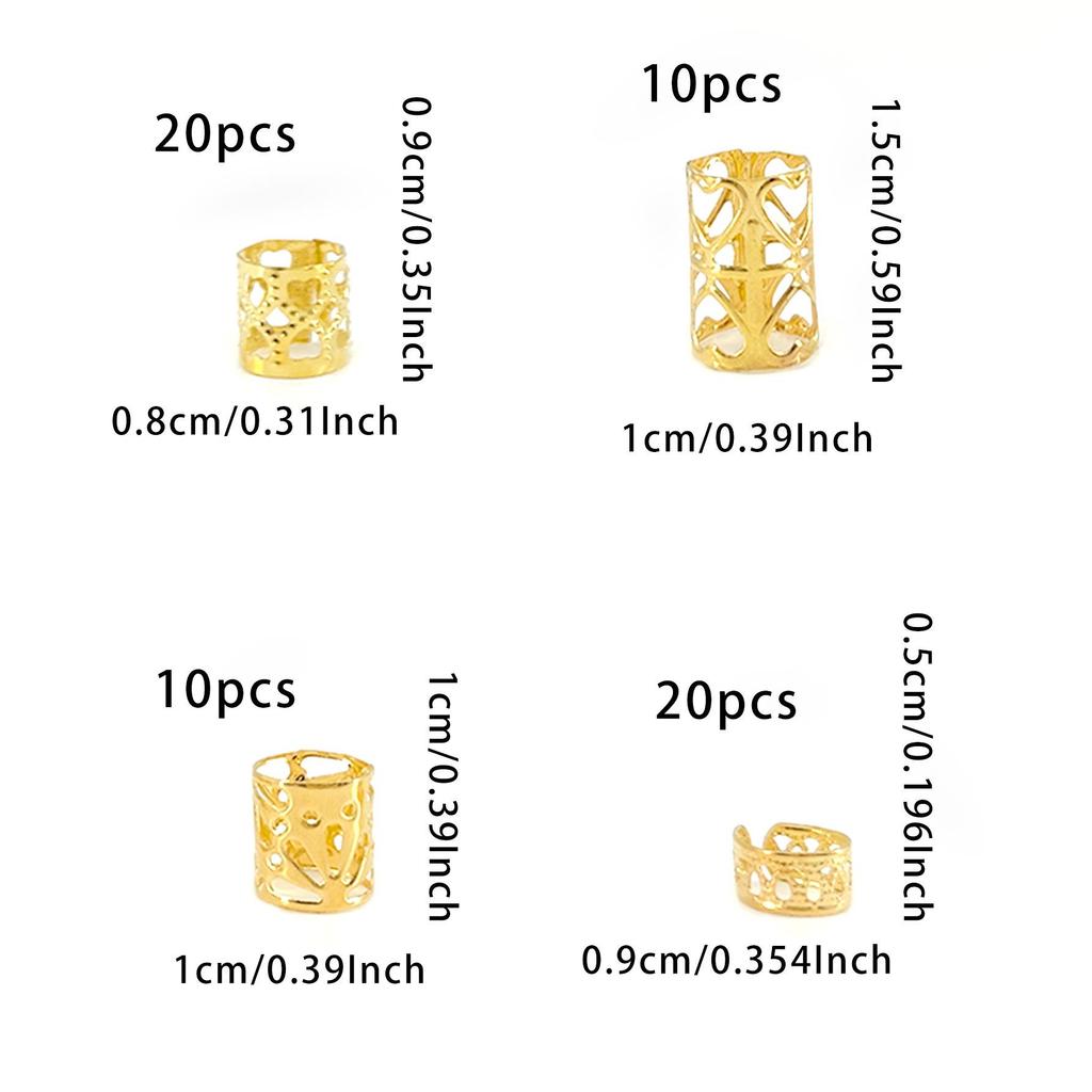 Heart Hair Rings - 60 Pieces, Hot Selling Model
