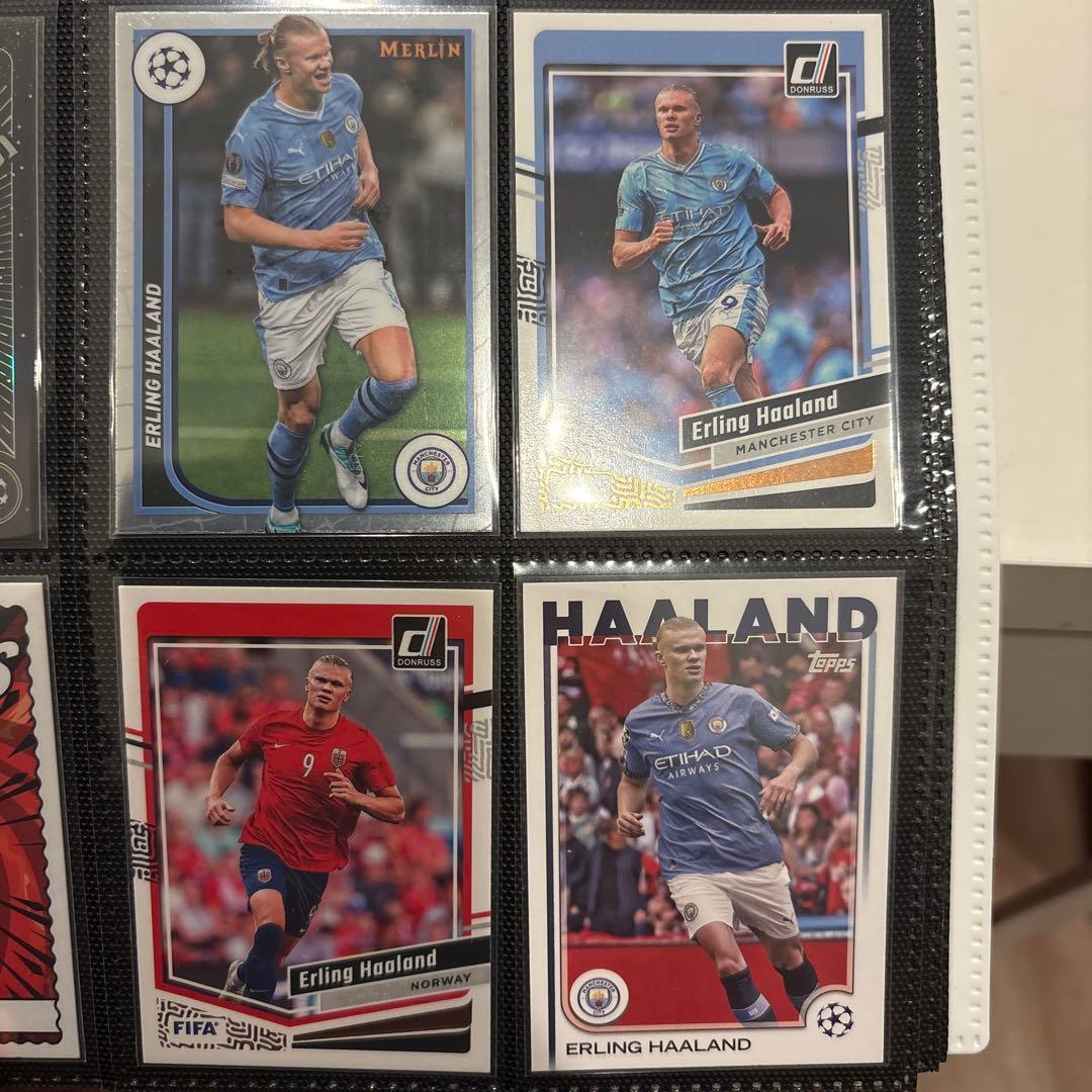 Used Erling Haaland Trading Card Set of 4