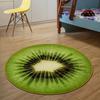 Funny Fruit Round Carpet Watermelon Tomato Kiwi Lemon rug Living Room Bedroom Warm Wear Resistant Anti Slip Mat Home Decoration