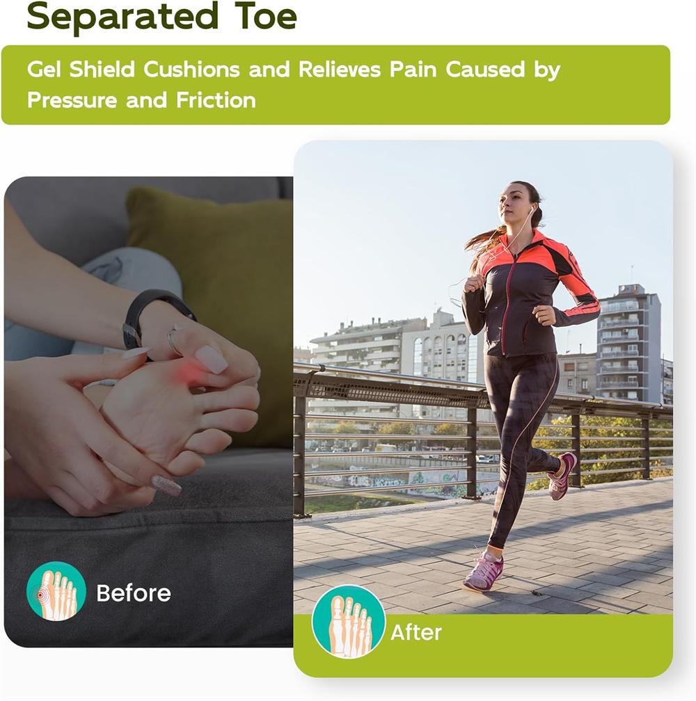 6 db Ujj- és Lábujjvédő Gél Béléssel – Párnázott Védők Tyúkszemekre, Bőrkeményedésekre, Hólyagokra, Bütyökre, Benőtt Körmökre és Kalapácsujjra