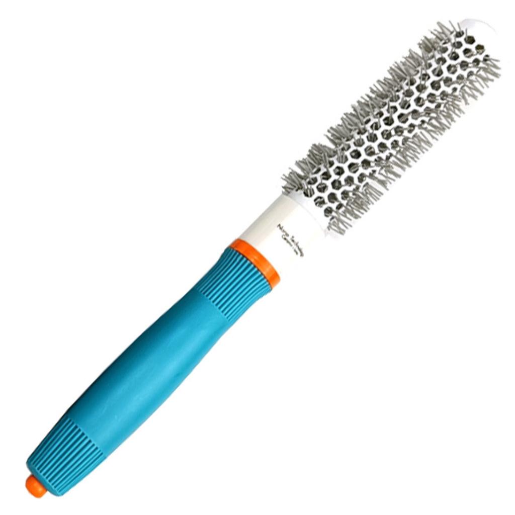 Professional Ceramic Aluminum Barrel Round Hair Brush High Temperature Resistant Hollow Roll Styling Comb for Voluminous Curls and Hair Shaping