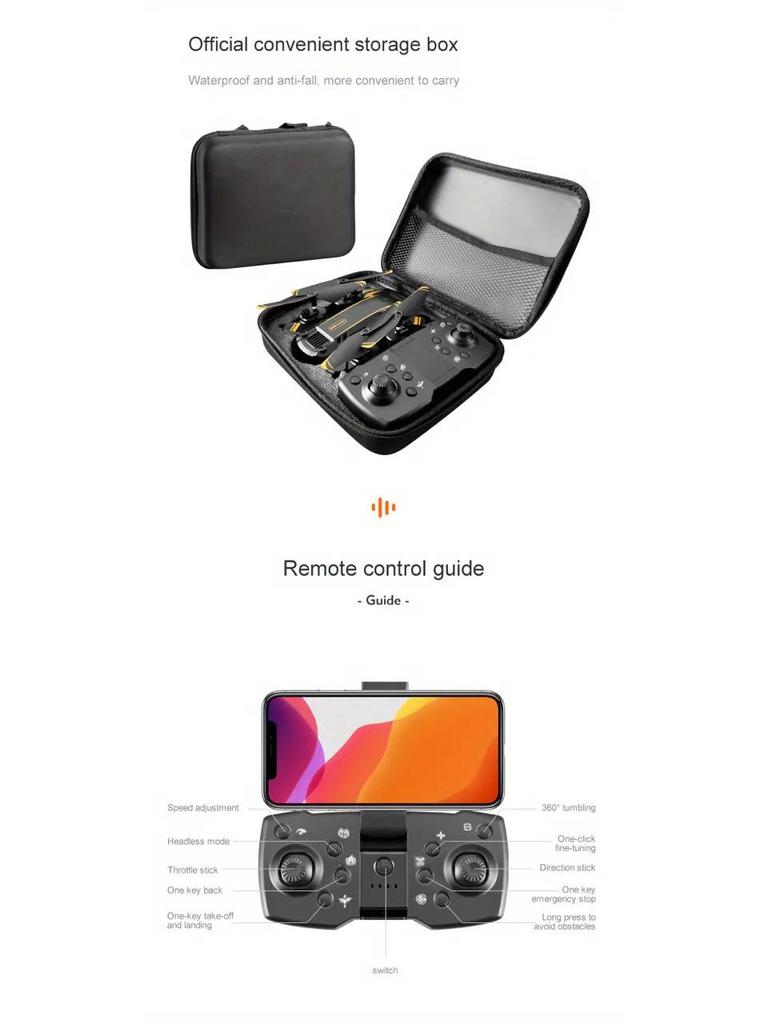 New S6/G6 Brushless Motor Drone with Guard Frame, Dual Camera, Obstacle Avoidance, and Remote Control for Aerial Photography.