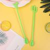 6 Stücke Kunststoff Cocktail Muddler Trinken Wein Decor Cocktail Swizzle Sticks Feigenkaktus Flamingo Wein Rührer Kaffee Puddler