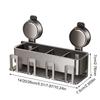 Wall-mounted Bathroom Toothpaste Rack Toothbrush Cup Holder  Bathroom Household Shelf Accessories