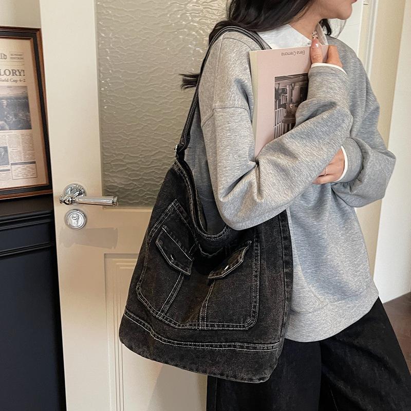 Borsa di Jeans Borsa a Spalla Donna Borsa Tote Borsa a Tracolla