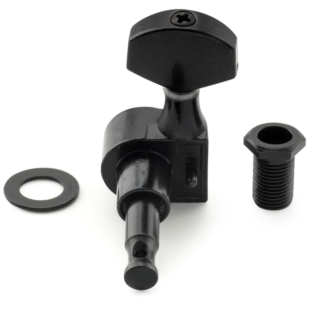 Musiclily Pro 6-Piece Single-Pin Guitar Tuners, Square, for SQ Strat/Telecaster Electric Guitars, Black