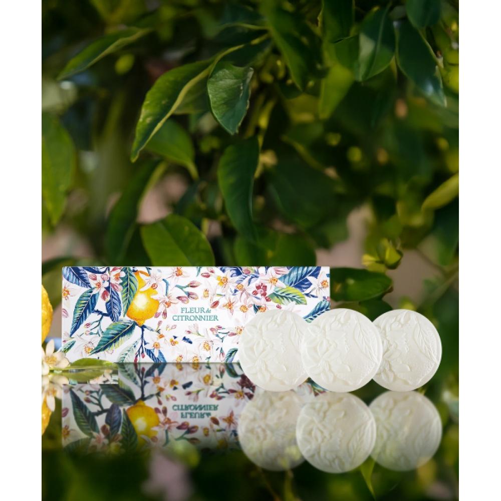 Fragonard [2025 Flower Of The Year] Fleur De Citronie Soap Set 75g 3 Pack FREE