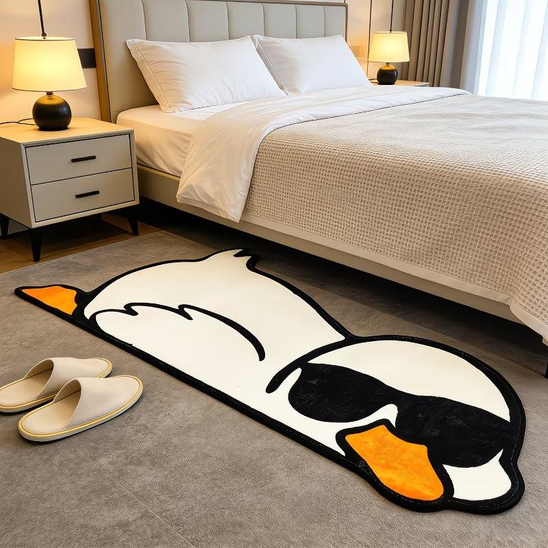 Animal Special-shaped Imitation Cashmere Floor Mat Bedroom Thickened Skin-friendly and Easy To Take Care of Bedside Blanket