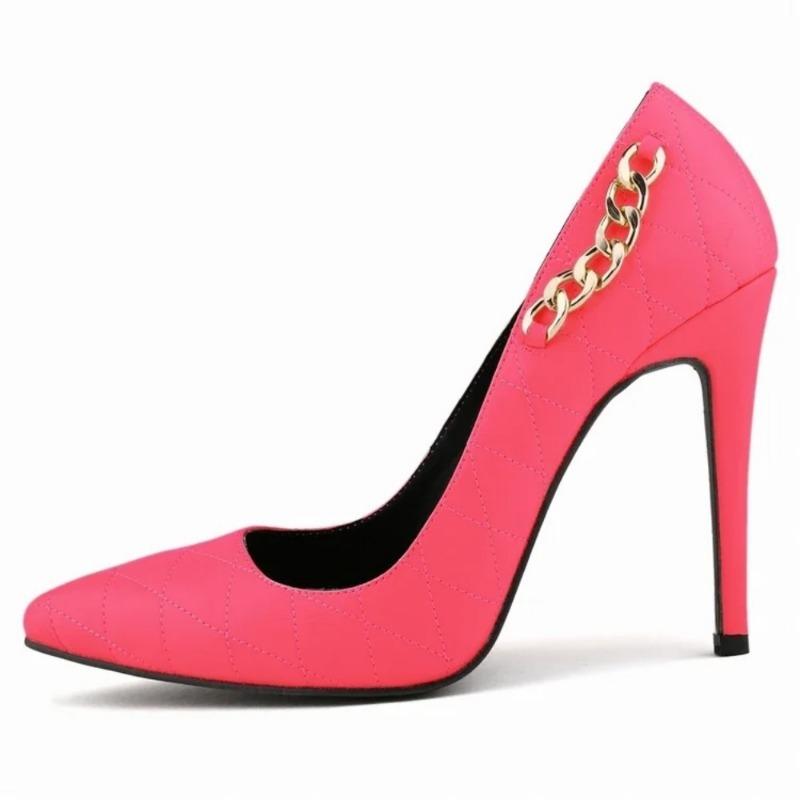 2024 NOVÉ Vysoké podpatky Sexy lodičky Ženy Velká velikost 11CM Bílá Černá Lakovaná kůže na jehlovém podpatku Kancelářské Svatební boty