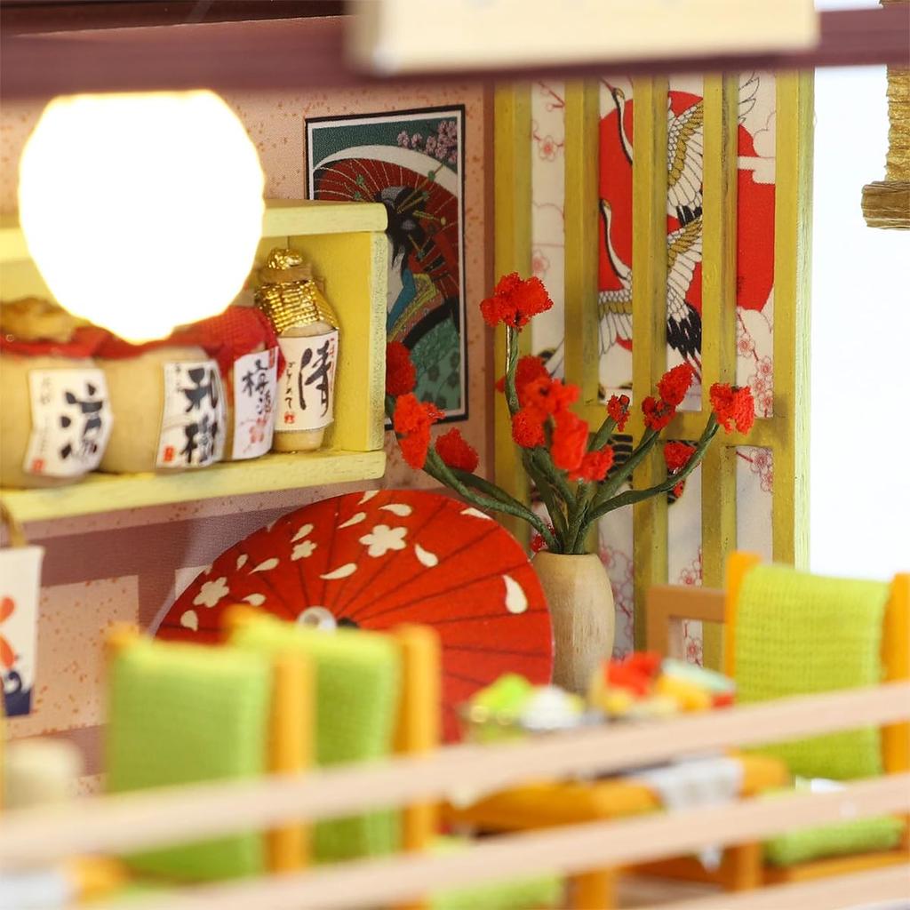 Hitec Multiplex Weekender Sushi Restaurant DIY Miniature House Model Assembly Kit